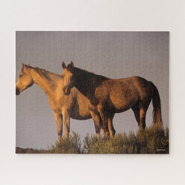 Two Arabs Standing Together Evening Light Jigsaw Puzzle (Horizontal)