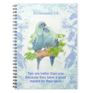 Two are Better than One Couple Scripture Notebook