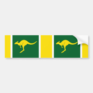 TWO Aussie Colours Kangaroo Bumper Sticker