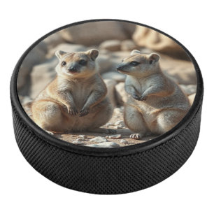 Two Aussie Rottnest IsLand Quokkas, Hockey Puck
