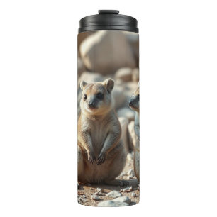 Two Aussie Rottnest IsLand Quokkas, Thermal Tumbler
