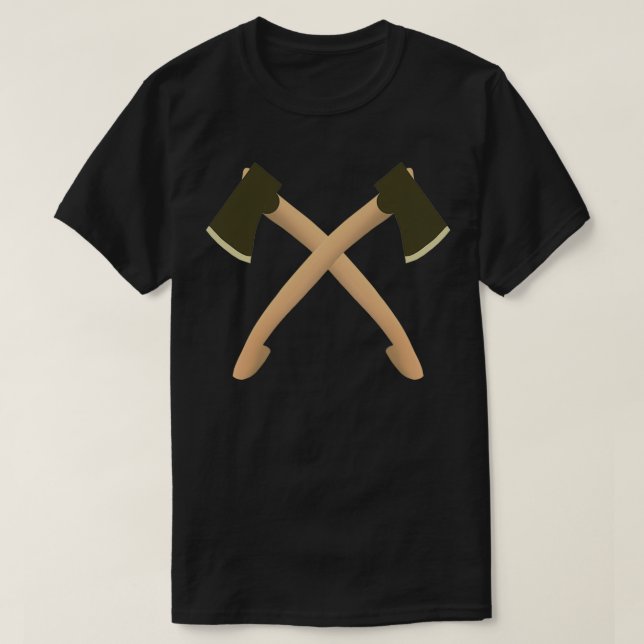 Two axes on a white background 2 T-Shirt (Design Front)