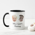 Two Baby Face Personalised Photo Mummy Of Twin Mug<br><div class="desc">Two Baby Face Personalised Photo Mummy Of Twin Mug</div>