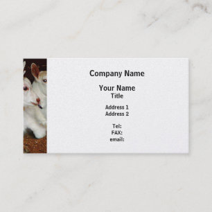 Two Baby Goats - Platinum Finish Business Card