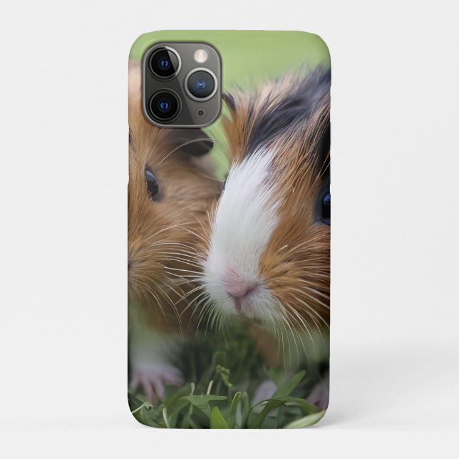 Two Baby Tortoiseshell Guinea Pigs, Case-Mate iPhone Case (Back)
