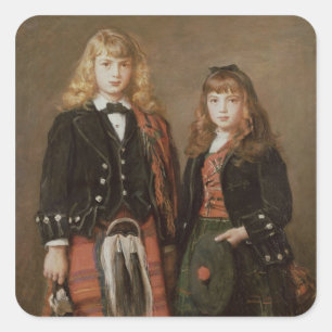 Two Bairns Square Sticker