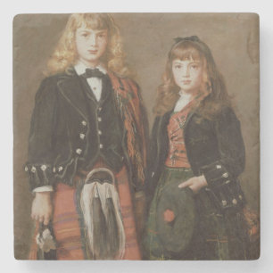 Two Bairns Stone Coaster