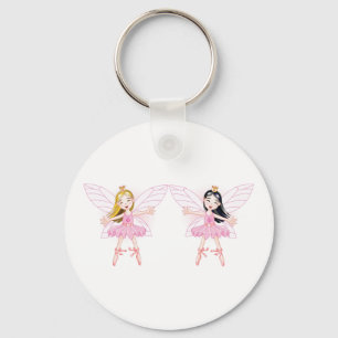 Two Ballerina Fairies Keychain