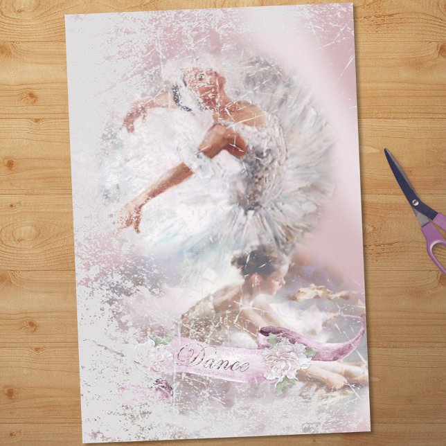 Two Ballerinas Dance Decoupage Tissue Paper (Creator Uploaded)