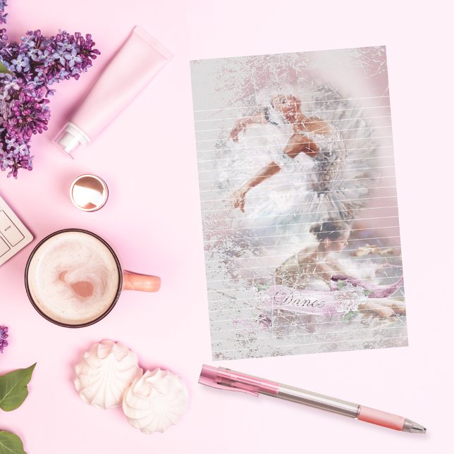 Two Ballerinas Dance Lined Stationery (Creator Uploaded)