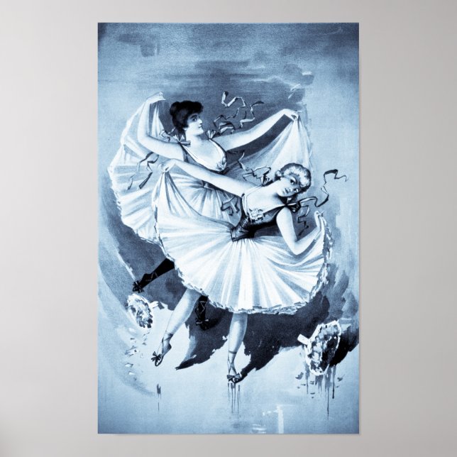 "Two Ballerinas" print/poster (selenium tint) Poster (Front)