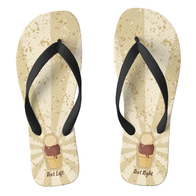 Two Balls Ice Cream Cup Thongs (Footbed)