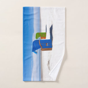 Two beach chairs at the North Sea Bath Towel Set