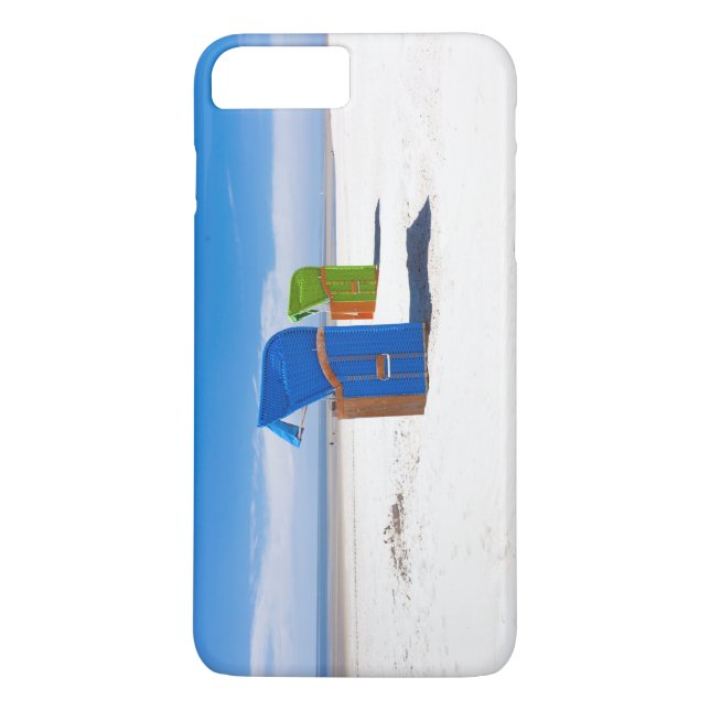 Two beach chairs at the North Sea Case-Mate iPhone Case (Back)