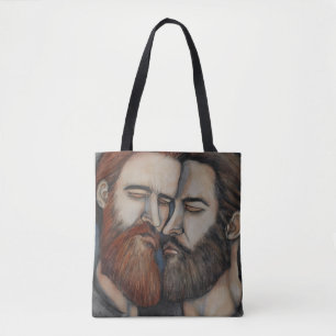 Two Bearded Men Tote Bag
