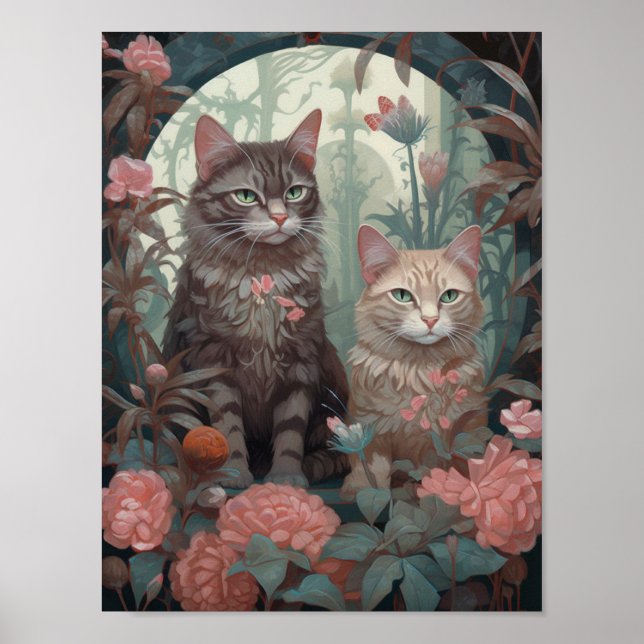 Two Beautiful Cats  Poster (Front)