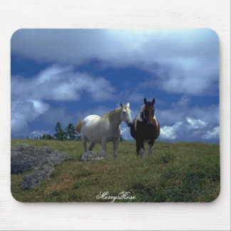 Two Beautiful Horses Mouse Pad