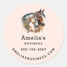 Two Beautiful Horses Western Boho Business