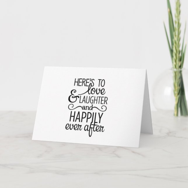 *TWO BECOME ONE THEN COMES THE FUN* CARD (Front)