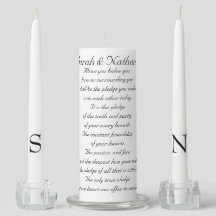 Two Become One WEDDING UNITY CANDLE SET