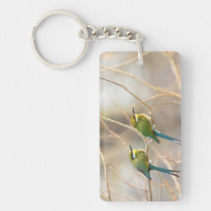 Two Bee-eaters Key Ring