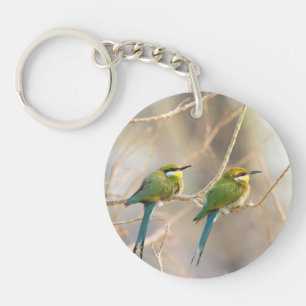 Two Bee-eaters Key Ring