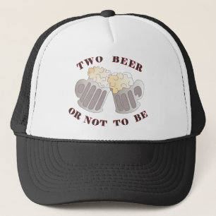 two beer trucker hat