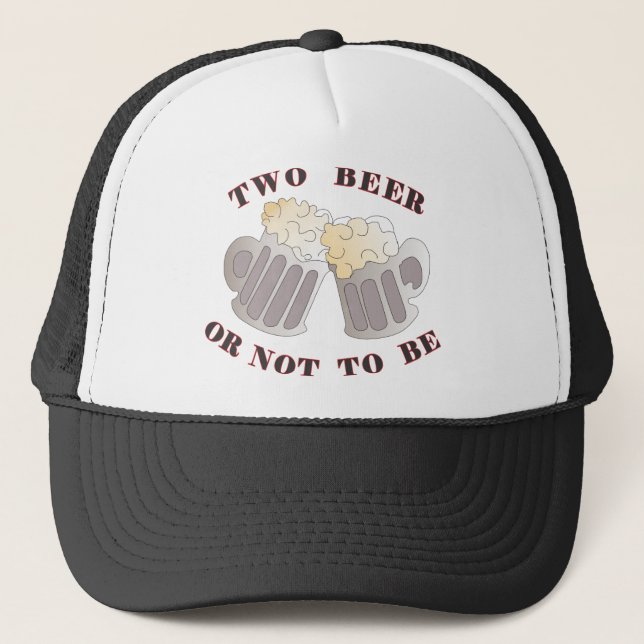 two beer trucker hat (Front)