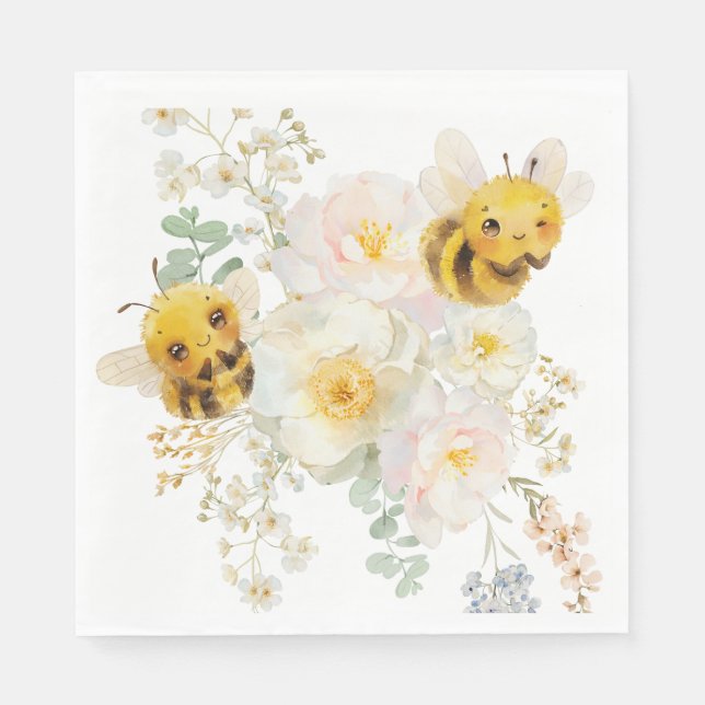 Two Bees Napkins (Front)
