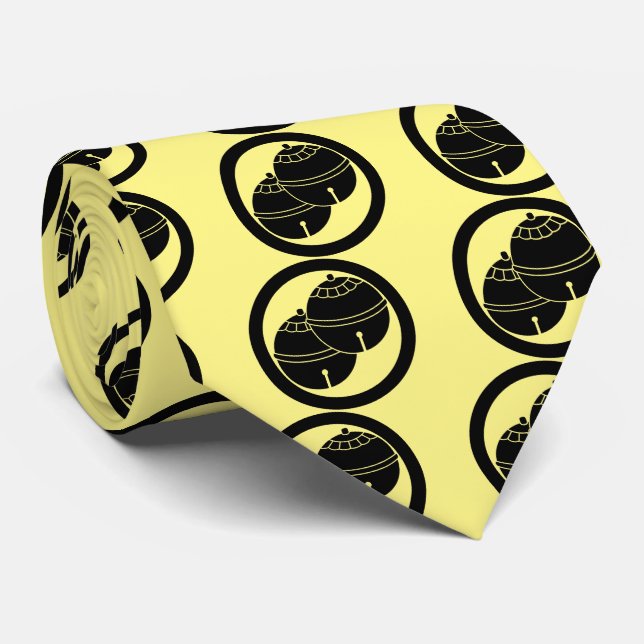 Two bells in a circle tie (Rolled)