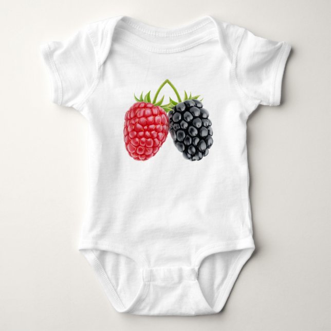 Two berries baby bodysuit (Front)