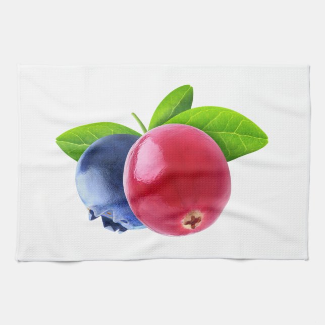 Two berries tea towel (Horizontal)