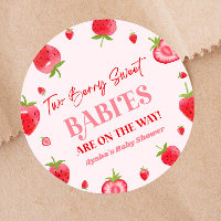 Two Berry Sweet Babies Strawberry Twin Baby Shower