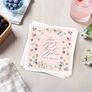 Two Berry Sweet Babies Wild Berry & Flowers Shower Napkin