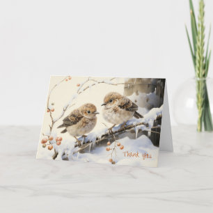 Two Birds Art, Your Text Thank You Card