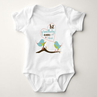 Two birds "First Grandbaby" Baby Bodysuit
