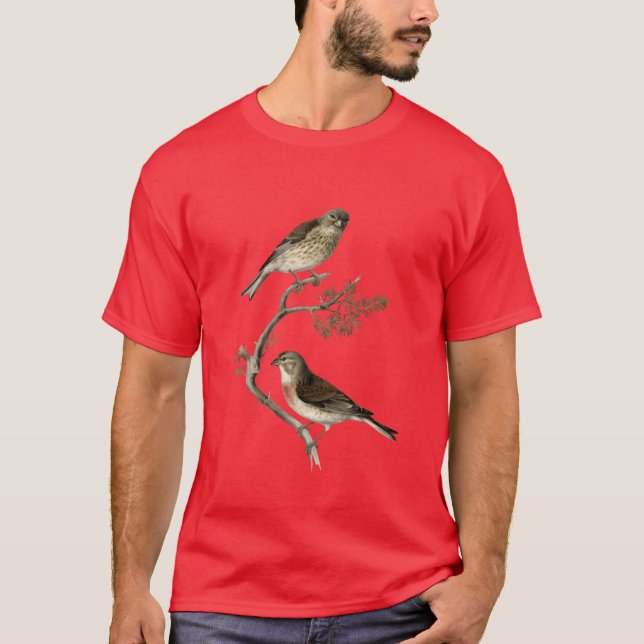 Two birds on a branch girl T-Shirt (Front)