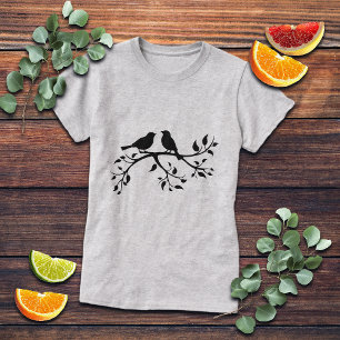 Two Birds on a Branch   T-Shirt
