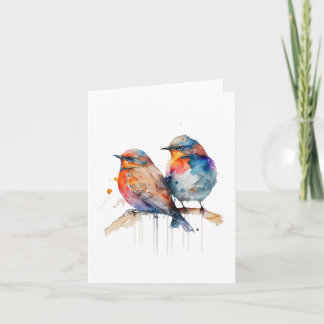 Two birds, SONGBIRD  Greeting Card