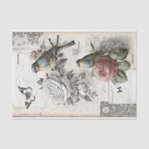 Two Birds Vintage Decoupage  Tissue Paper
