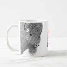 Two Bison with Creative Logo Mug