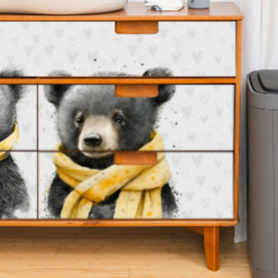 Two Black Bears Nursery Decoupage Tissue Paper