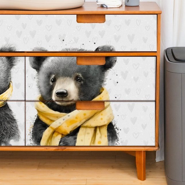 Two Black Bears Nursery Decoupage Tissue Paper (Creator Uploaded)