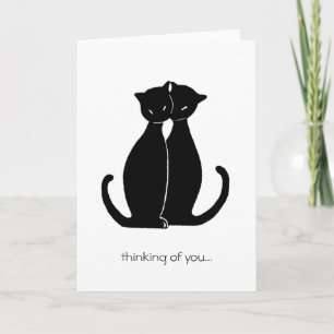 two black cats card