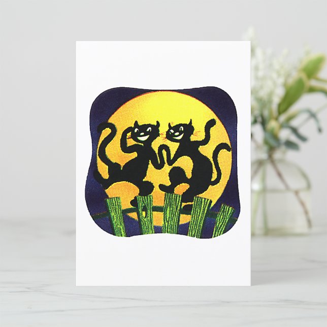 Two Black Cats Invitation (Creator Uploaded)