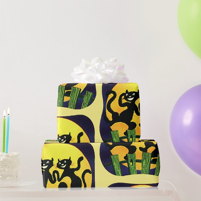 Two Black Cats Wrapping Paper (Creator Uploaded)