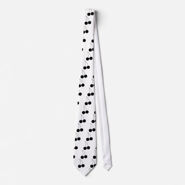Two Black Cherries. Tie (Front)