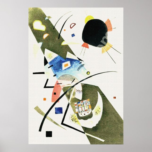 Two Black Spots - Kandinsky Poster (Front)