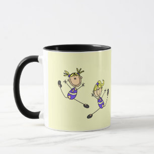 Two Blonde Girl Gymnast Tshirts and Gifts Mug