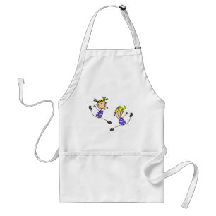 Two Blonde Girl Gymnast Tshirts and Gifts Standard Apron